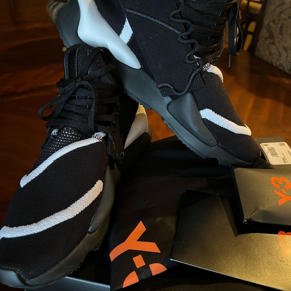 Y-3 YOHJI YAMAMOTO x ADIDAS KAIWA KNIT Sneakers Shoes BLACK/CLOUD WHITE EF2628 - Picture 8 of 13
